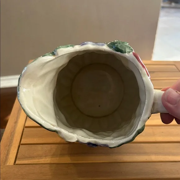 Vgt Otagiri Hand-Painted Ceramic Fruit Pitcher. Made in Japan - Picture 5 of 6